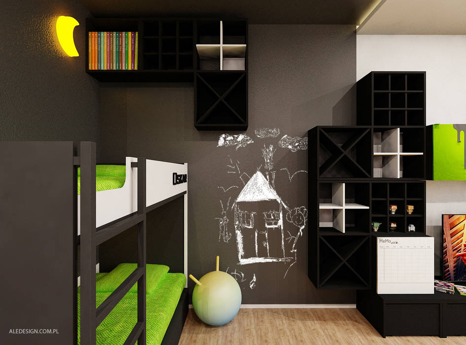 Pokój chłopców w wieku 8 i 5 lat, Ale design Grzegorz Grzywacz Ale design Grzegorz Grzywacz Nursery/kid’s room