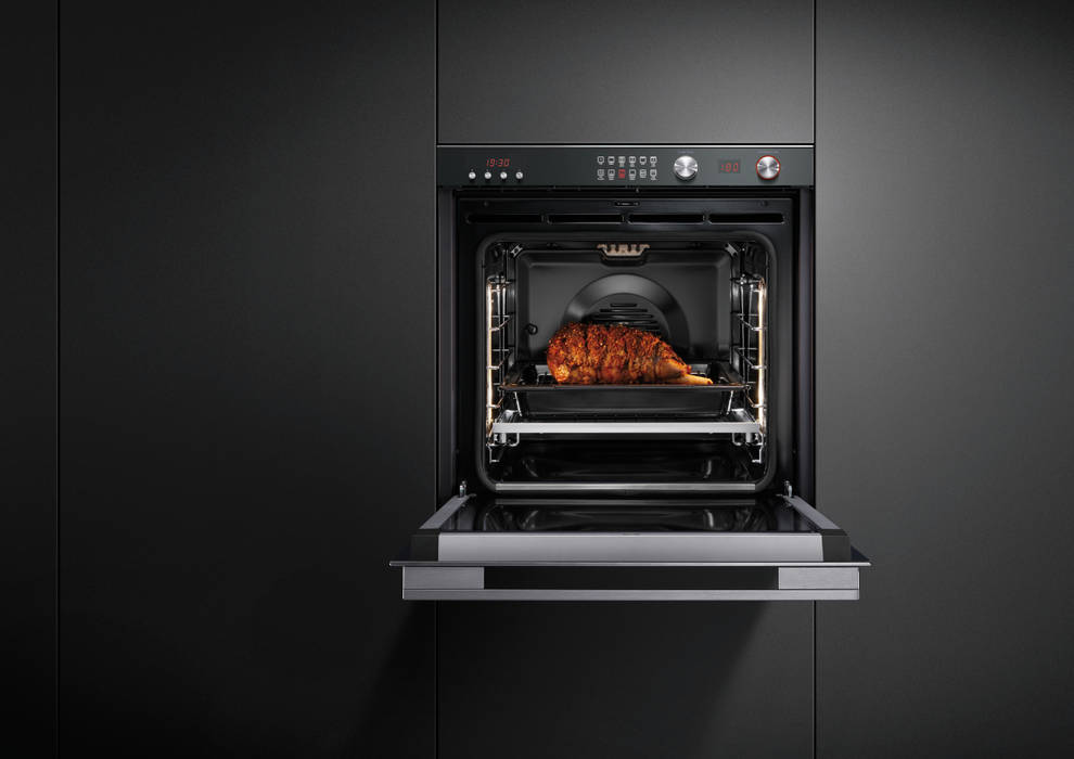 Large 77L multi-function pyro oven Fisher Paykel Appliances Ltd Cozinhas modernas Acessórios e têxteis