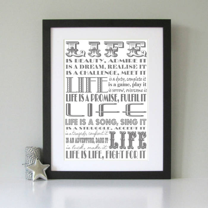 Inspirational Life is... art print Always Sparkle Autres espaces Photos et illustrations