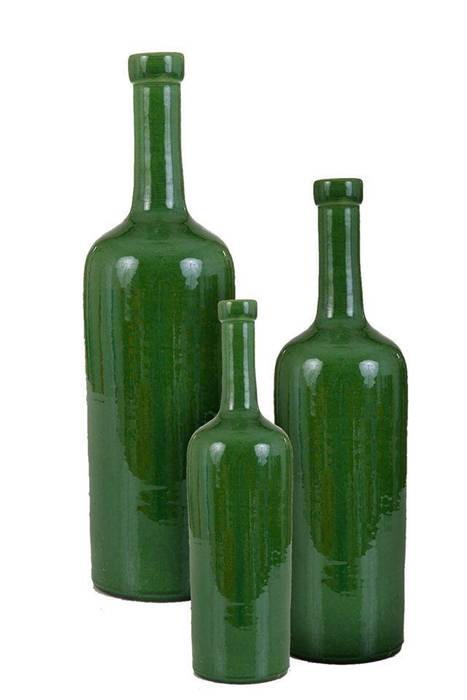 Classic Bottle Set, Glazed Earth and Fire Lab Livings de estilo industrial Accesorios y decoración