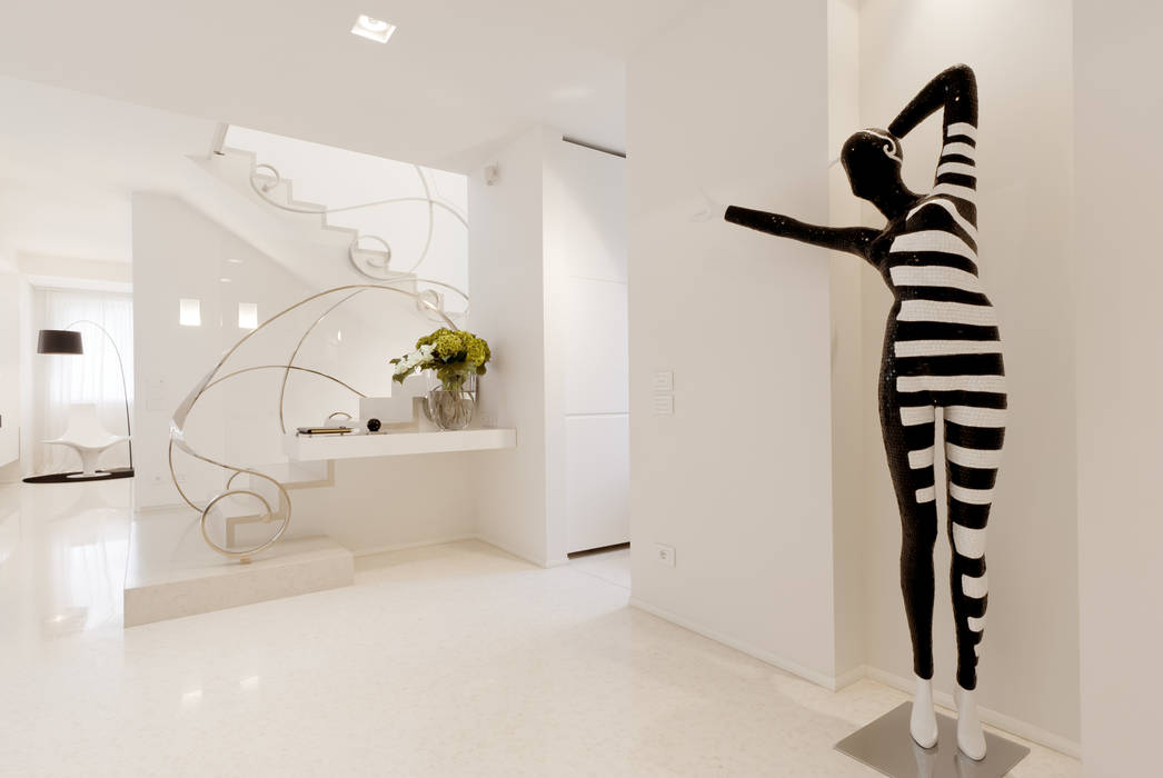THE JACK WHITE HOUSE , STUDIO CERON & CERON STUDIO CERON & CERON Eclectic style corridor, hallway & stairs