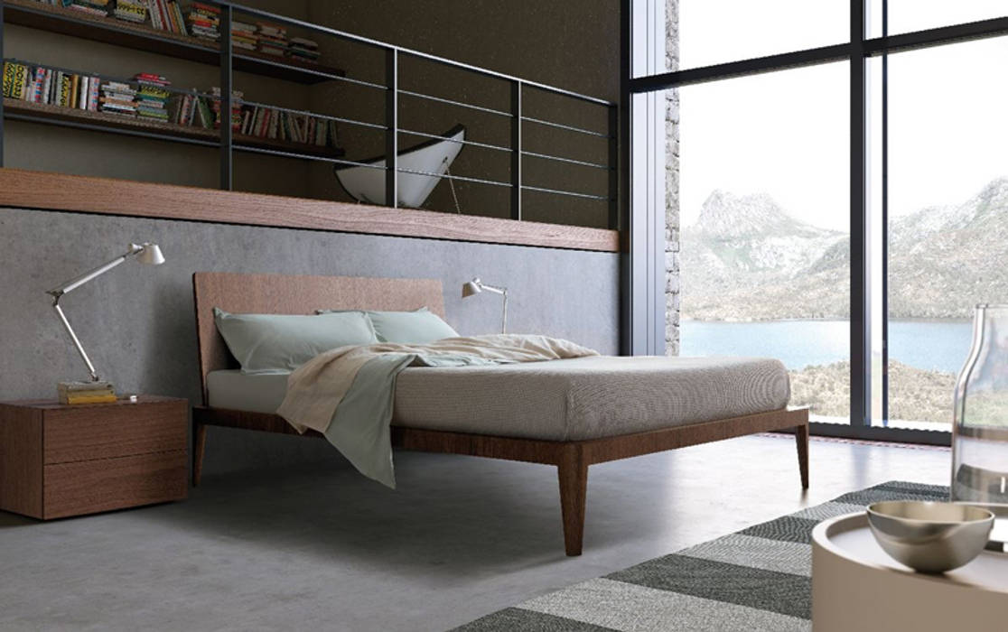 Spillo Bed Campbell Watson Спальня в стиле модерн Кровати и изголовья