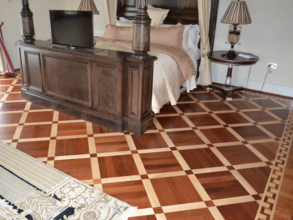 Parquet Pattern "Metz" Luxury Wood Flooring Ltd Modern style bedroom