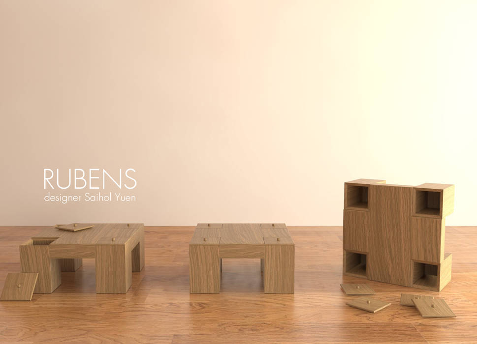Rubens Studio Saihol Yuen Minimalistische woonkamers Salon- & bijzettafels