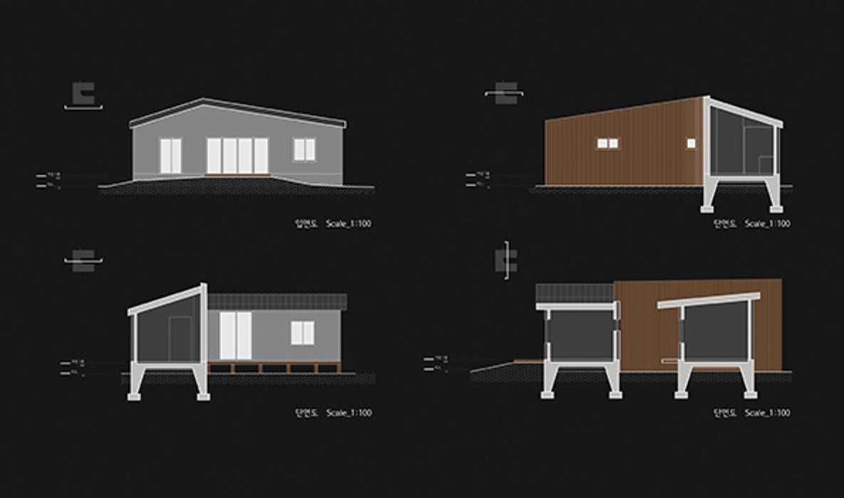 Elevations thinkTREE Architects and Partners Modern terrace