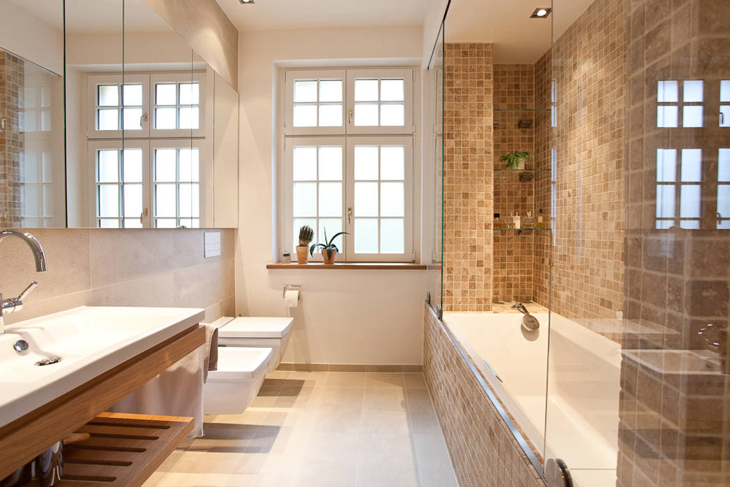 Sanierung Wohngebäude, xs-architekten xs-architekten 浴室