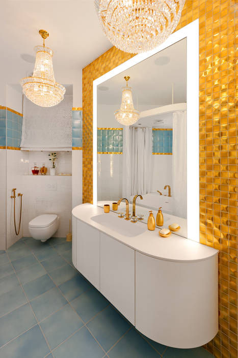 Квартира на Петровском острове в Санкт-Петербурге, Format A5 Fontanka Format A5 Fontanka Eclectic style bathroom