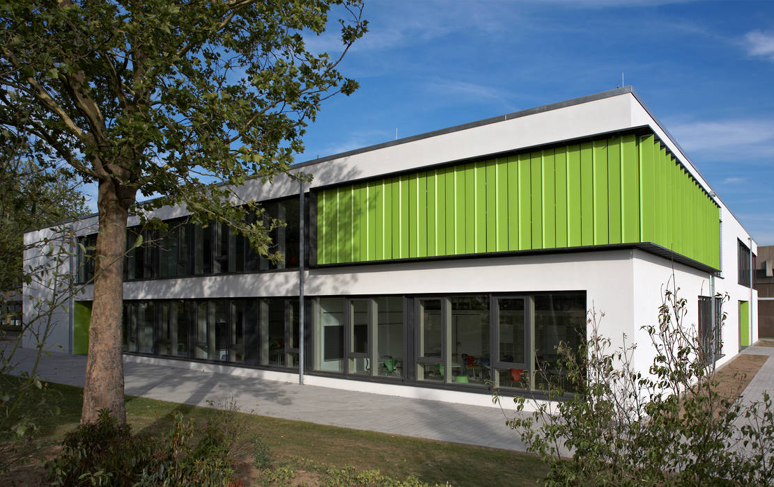 Heinrich Boll Schule Hattersheim Neubau Oberstufengebaude Moderne Schulen Von Hkr Architekten Gmbh Modern Homify