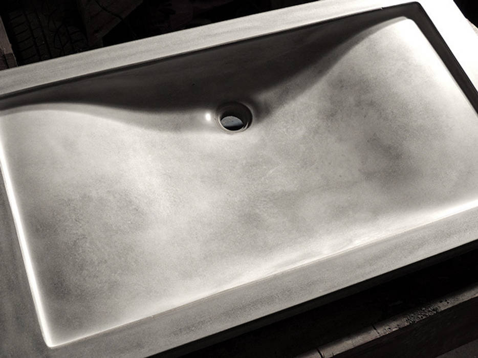 Concrete Wave Sink Forma Studios Ванна кімната Раковини