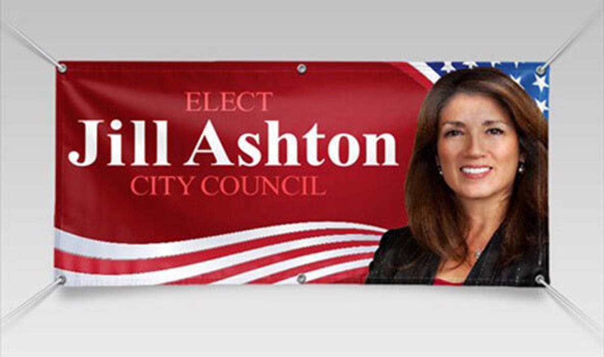 Design custom political and election campaign banners online with fast