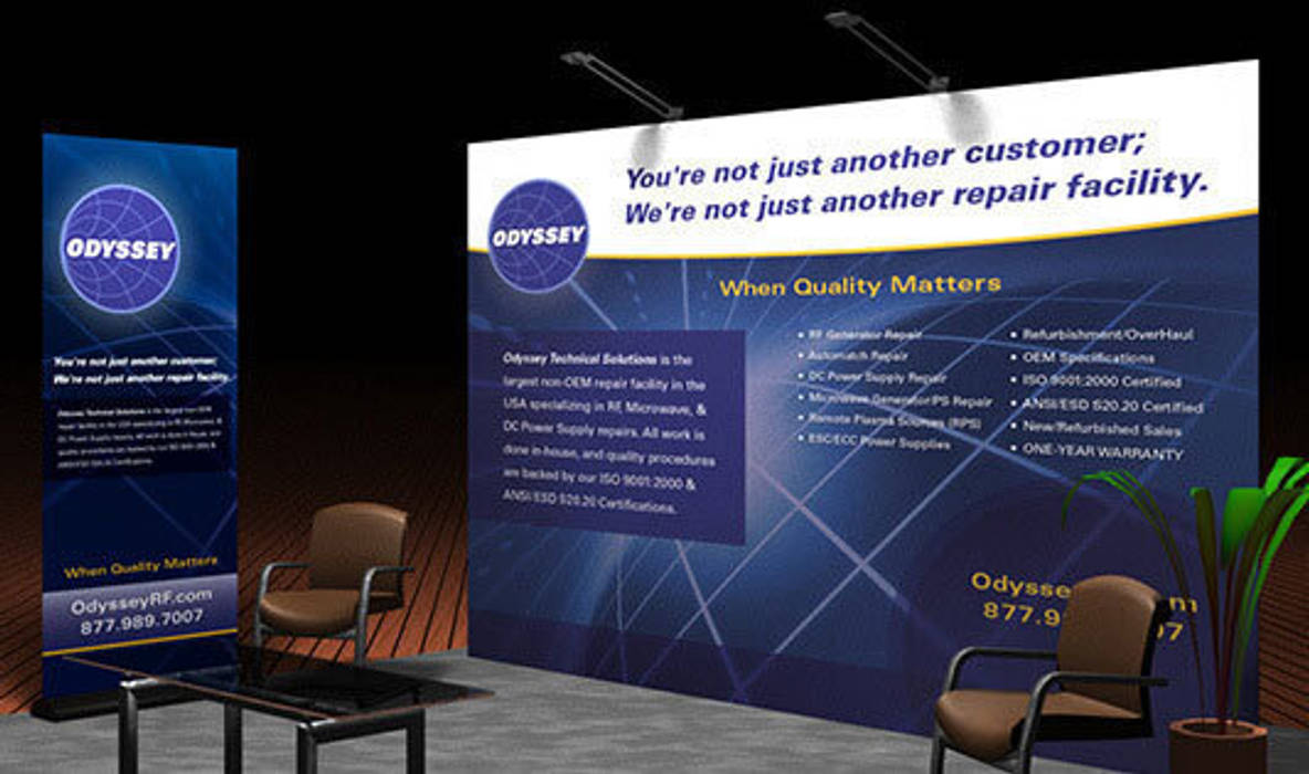 Design custom trade show banners or trade show display just at £6.99 homify