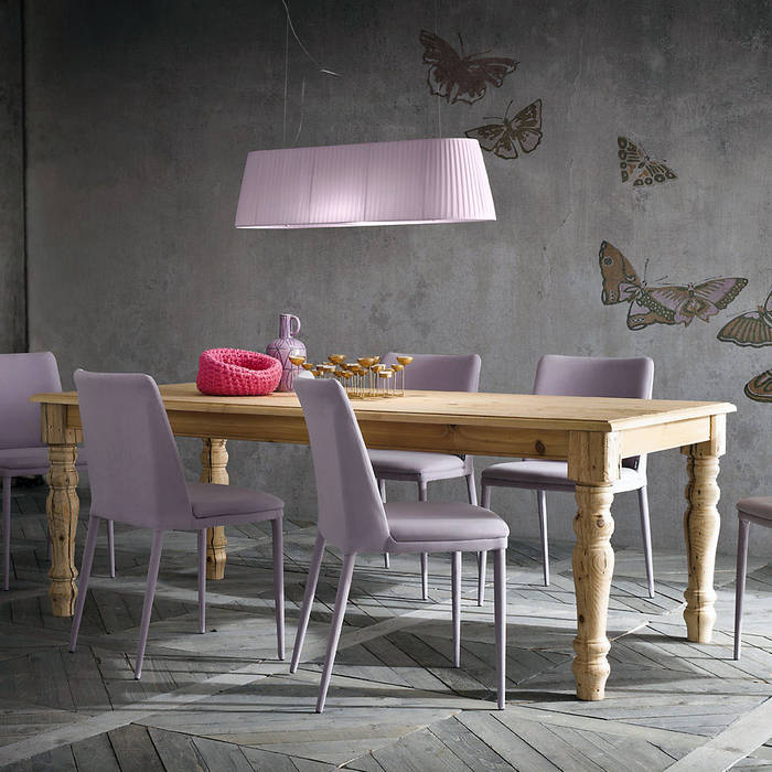 'Pascal' sabby chic aged fir table by Sedit homify Sala da pranzo in stile classico Tavoli