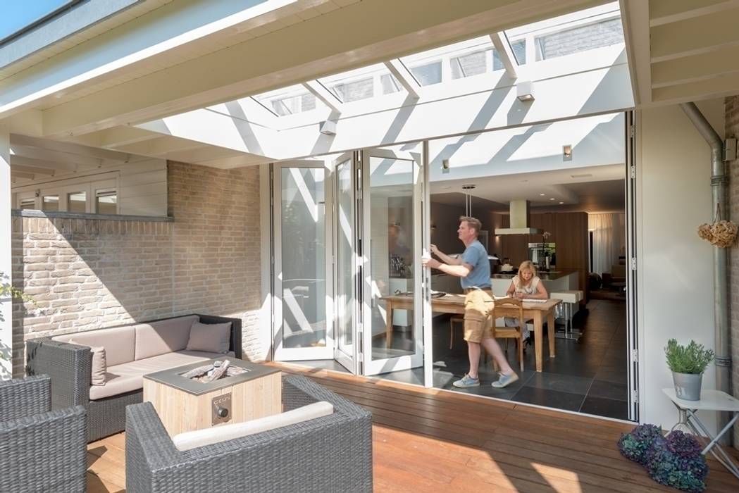 Solarlux Vouwwanden, Solarlux Solarlux Modern balcony, veranda & terrace