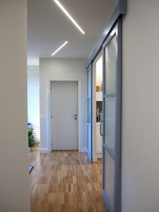 casa vintage, Laura Canonico Architetto Laura Canonico Architetto Modern Corridor, Hallway and Staircase