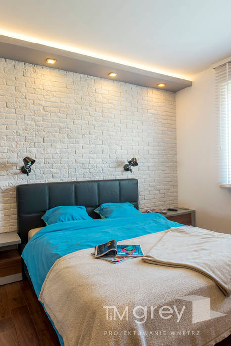 Modern Flat - 79m2, TiM Grey Interior Design TiM Grey Interior Design Bedroom