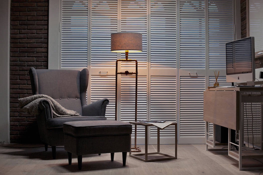 GIGANTO Copper Floor Lamp homify Salones escandinavos Iluminación