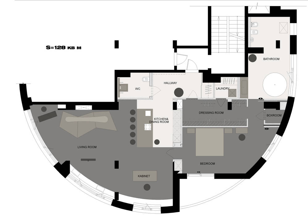 План квартиры (DZ)M Интеллектуальный Дизайн