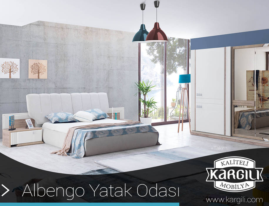 Albengo Yatak Odası Takımı, Kargılı Ev Mobilyaları Kargılı Ev Mobilyaları Modern style bedroom Accessories & decoration