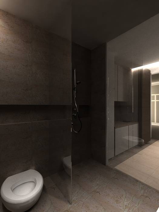 Ванная комната (DZ)M Интеллектуальный Дизайн Ванная комната в стиле минимализм