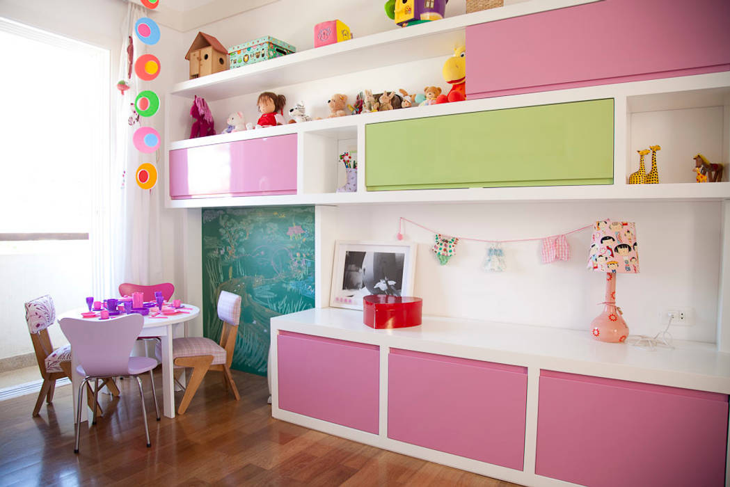 Quarto menina, Asenne Arquitetura Asenne Arquitetura Quarto infantil eclético Armazenamento