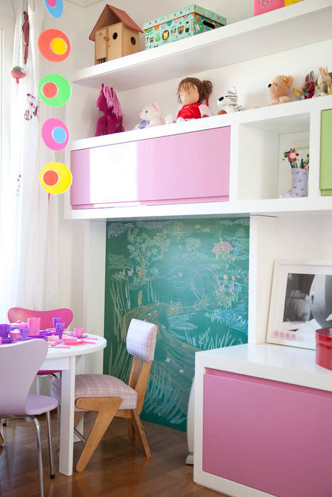 Quarto menina, Asenne Arquitetura Asenne Arquitetura Quarto infantil eclético Armazenamento