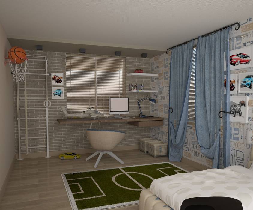 Квартира в стиле лофт (г.Москва), DS Fresco DS Fresco Детская комната в стиле лофт