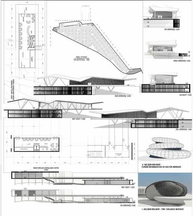 Plan, kesit ve görünüsler ON TASARIM LTD. ŞTi.