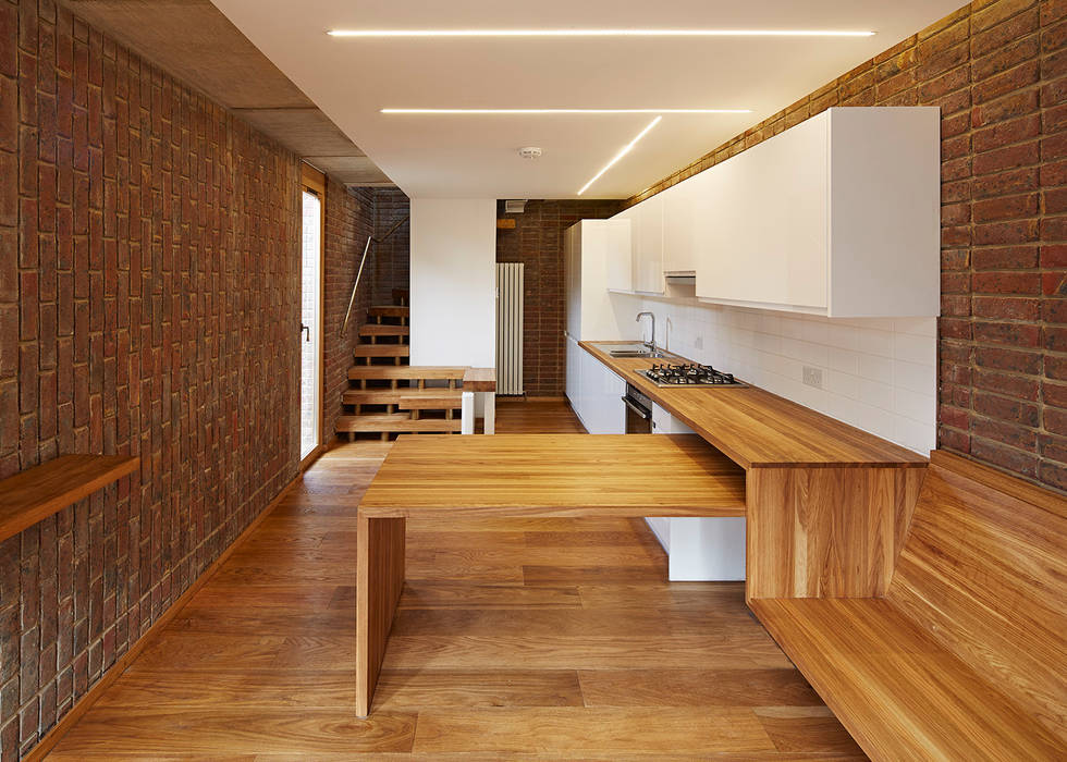 Haringey Brick House, Satish Jassal Architects Satish Jassal Architects Scandinavian style kitchen