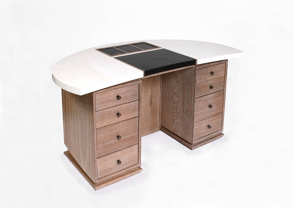 Art Deco Vellum Desk Rupert Bevan Ltd Oficinas de estilo moderno Escritorios