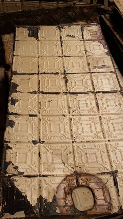 Original Vintage Tin Ceiling Tiles Rustic Style Bars Clubs