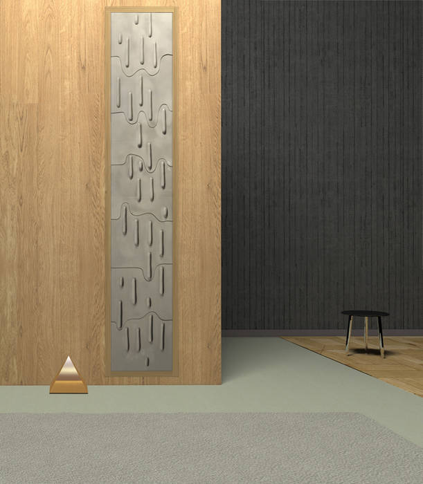 ​Kompozycja Icicles Grześkiewicz Design Studio Minimalistyczne ściany i podłogi Dekoracje ścienne