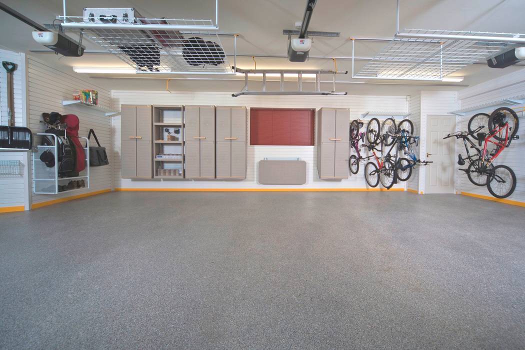 Henley on Thames - After Garageflex garageflex,henley,garage makeover,triple garage,garage design,bike storage,garage flooring,resin floor,wall cabinets,diy