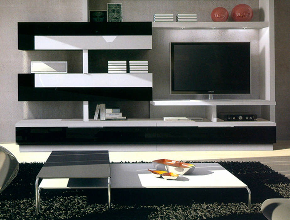 Muestrario de muebles para el hogar, Muebles Sarria Muebles Sarria Salones de estilo moderno Muebles de televisión y dispositivos electrónicos