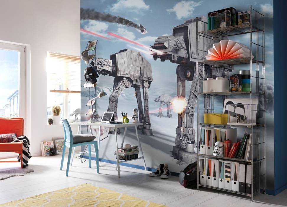 Star Wars Photomural 'Battle of Hoth' ref 8-481, Paper Moon Paper Moon Modern walls & floors Wallpaper