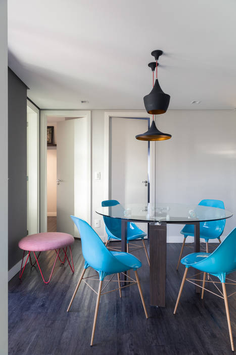 Apartamento JG, Moove Arquitetos Moove Arquitetos Ruang Makan Modern