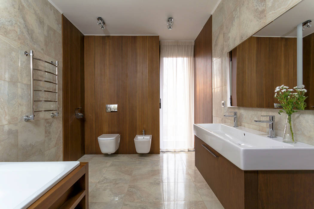 ДОМ В ПОСЕЛКЕ ПОЛИВАНОВО, ALEXANDER ZHIDKOV ARCHITECT ALEXANDER ZHIDKOV ARCHITECT Scandinavian style bathroom