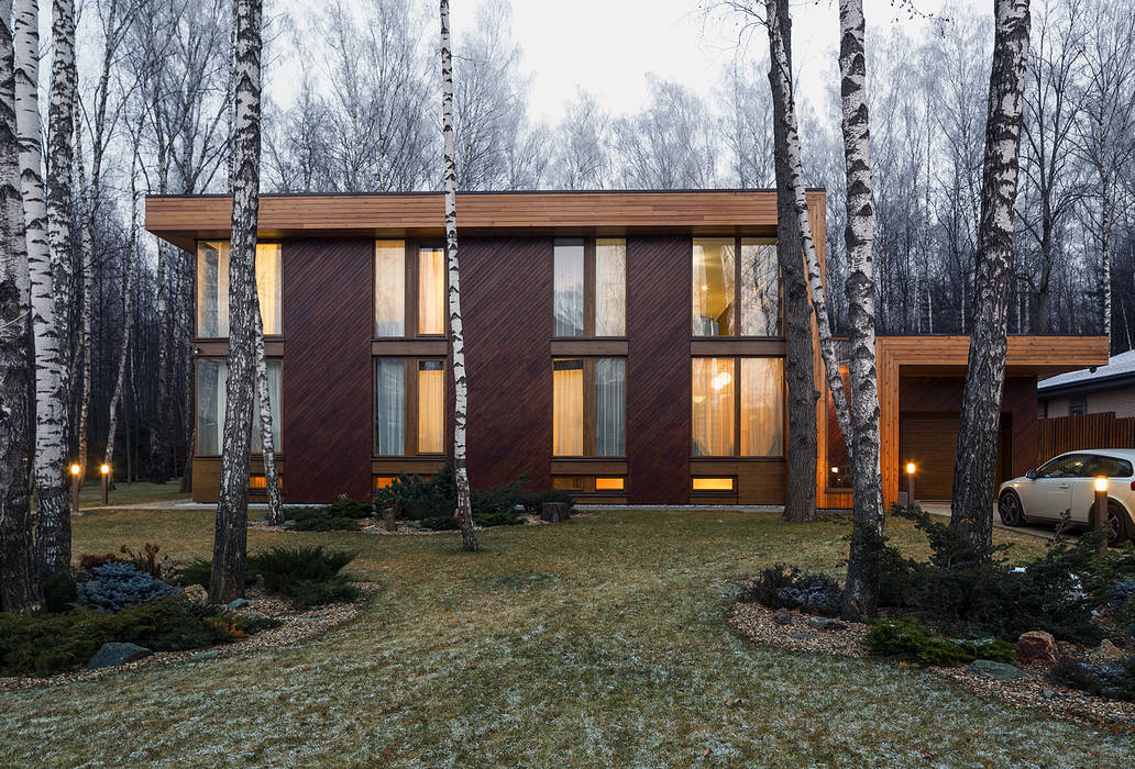 ДОМ В ПОСЕЛКЕ ПОЛИВАНОВО, ALEXANDER ZHIDKOV ARCHITECT ALEXANDER ZHIDKOV ARCHITECT Scandinavian style houses