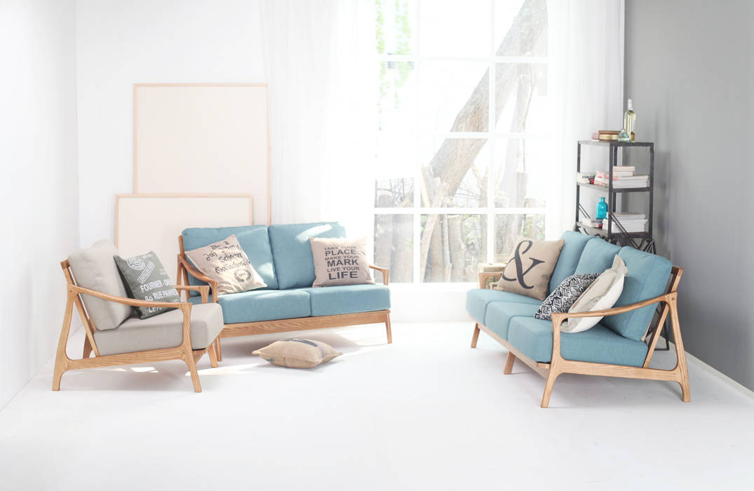 Hello! EMMA Retro Sofa series, STYLE-K STYLE-K Scandinavian style living room Sofas & armchairs