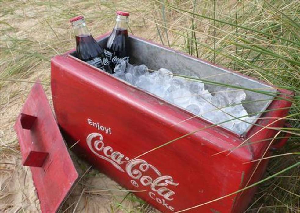 Vintage Coca Cola Cool-Box Vintage Archive บ้านและที่อยู่อาศัย ของใช้ในบ้าน