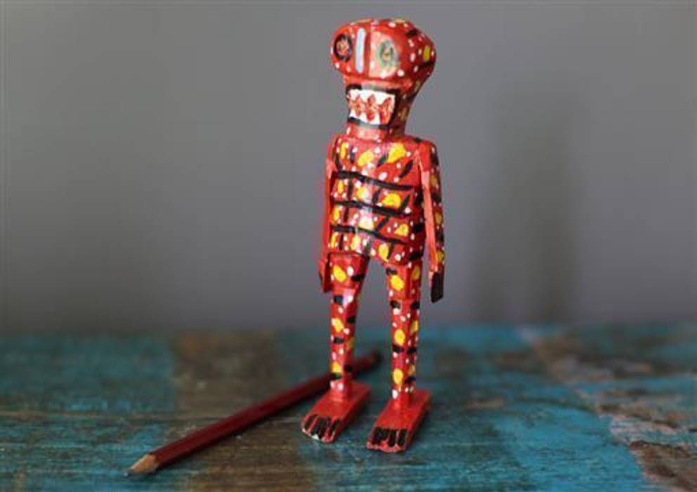 Hand Carved Mexican Wooden Skeletons Vintage Archive Other spaces Other artistic objects