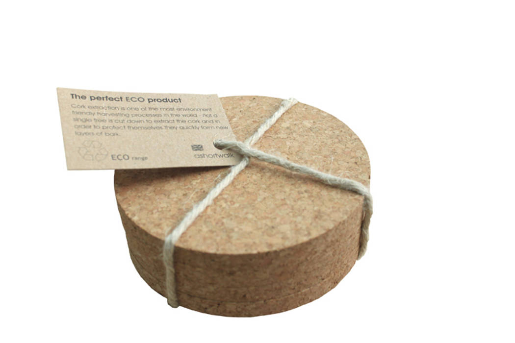 Eco Cork Coasters (set of 4) ashortwalk Klassieke eetkamers Accessoires & decoratie