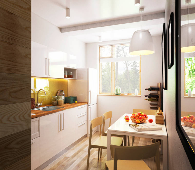 KEFIR HOME IK-architects Кухня в стиле минимализм