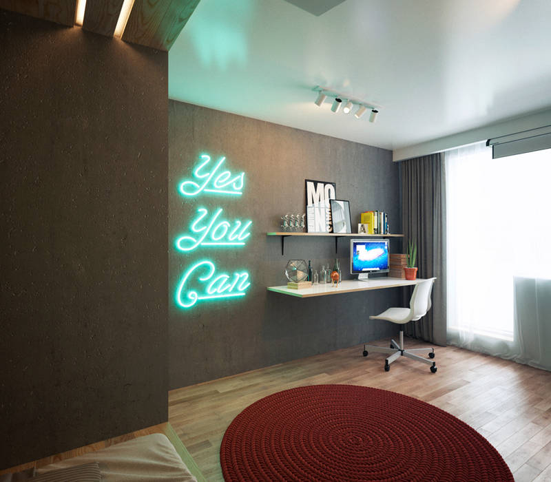 Escritórios minimalistas por IK-architects Minimalista