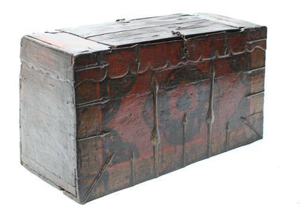 19th Century Tibetan Monastery Chest Vintage Archive Asian style houses Accessories & decoration