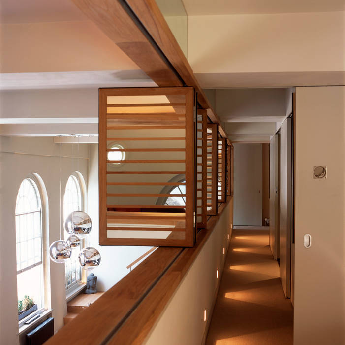 Islington Apartment - 4 Jonathan Clark Architects Couloir, entrée, escaliers modernes