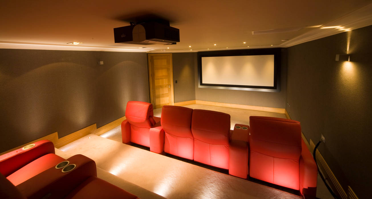 Cinema Room, Prestigeaudio - Smart Home Designers Prestigeaudio - Smart Home Designers Modern media room