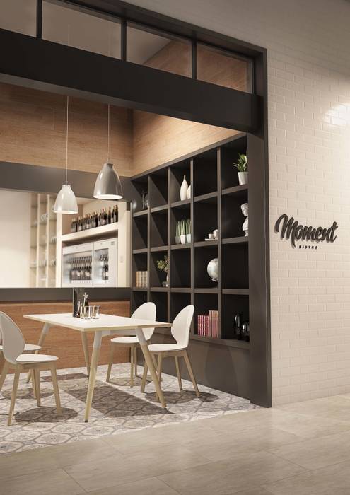 Moment Italian Café Gresham Office Furniture Comedores de estilo moderno Mesas