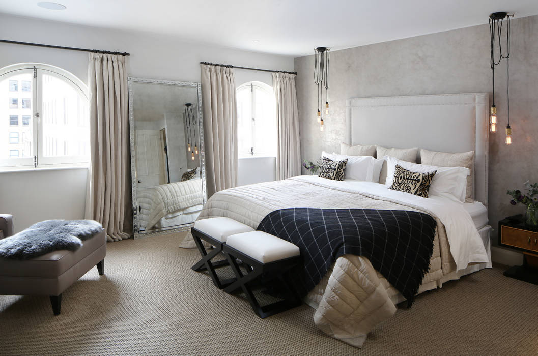 Luxury London penthouse, Alex Maguire Photography Alex Maguire Photography Modern style bedroom