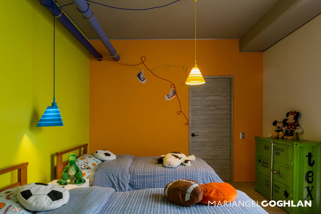 Recámara niño MARIANGEL COGHLAN Habitaciones para niños de estilo moderno