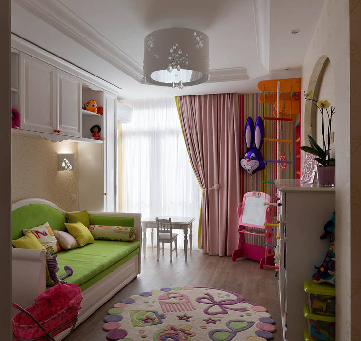 Элегантный интерьер для семьи с активным ребенком, YOUSUPOVA YOUSUPOVA ห้องนอนเด็ก